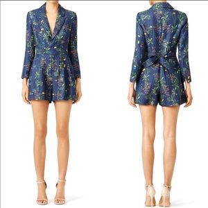 Marissa Webb blue floral Edison Romper